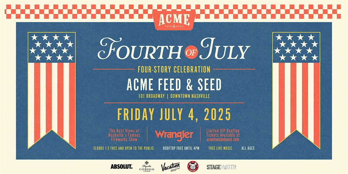 Acme's 4th of July VIP Rooftop Party Downtown Nashville