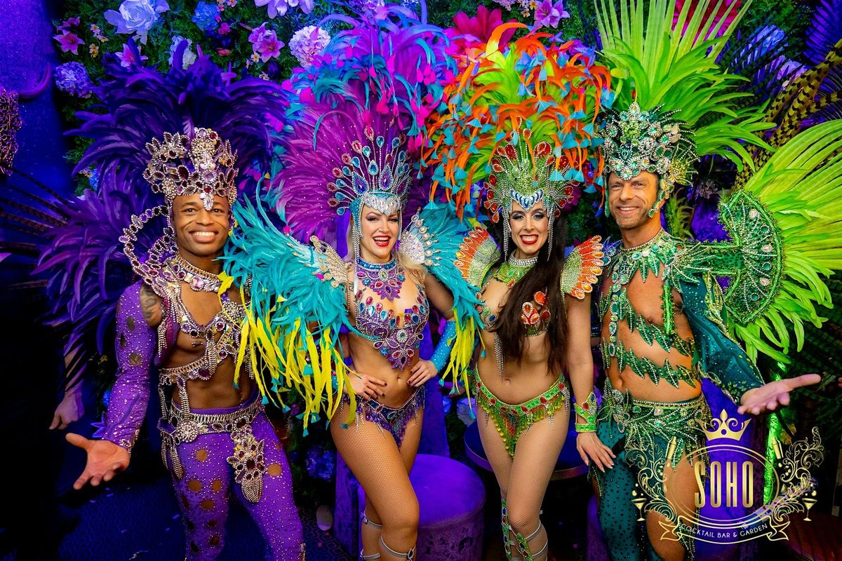 New Years Eve Mardis Gras at SOHO - with DJ Super Sarah + Brazilian Dancers