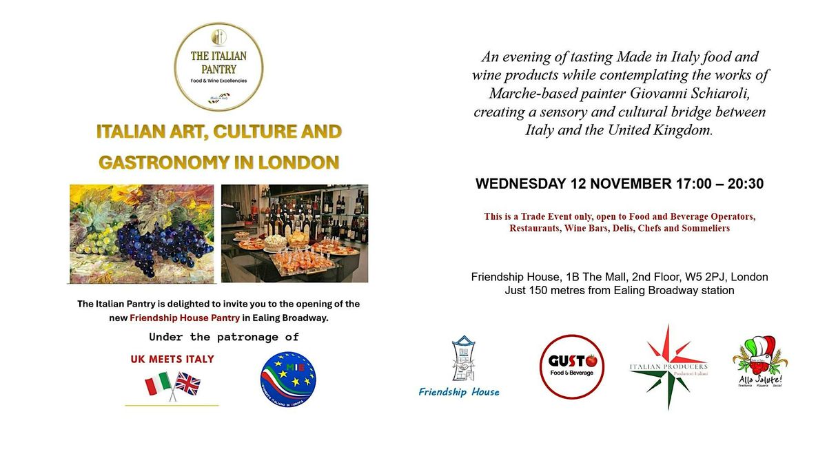 ITALIAN ART, CULTURE AND GASTRONOMY IN LONDON