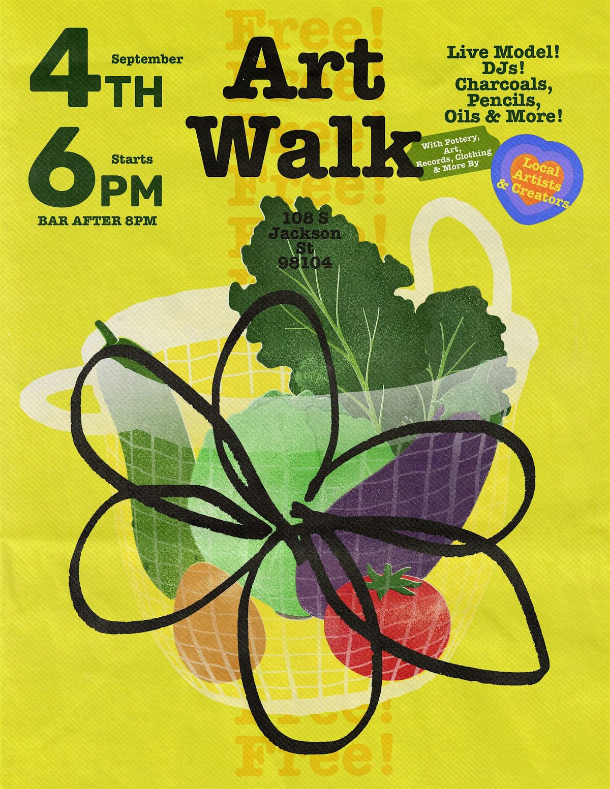 ART WALK! OPEN FIGURE CLASS & MARKET!