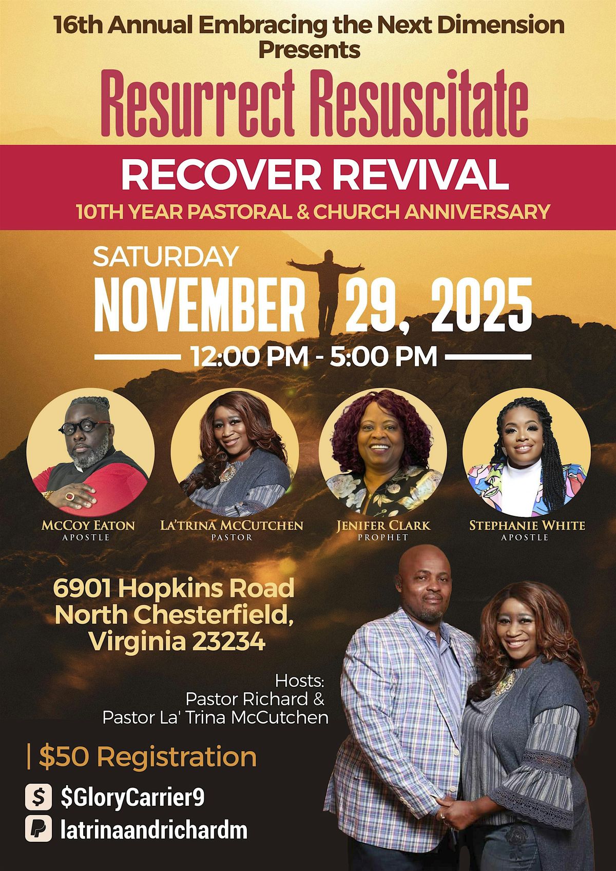 Embracing The Next Dimension Presents Resurrect Resuscitate Recover Revival