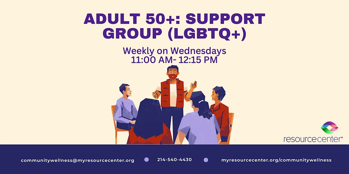 December Adult 50+: Support Group (LGBTQ+)