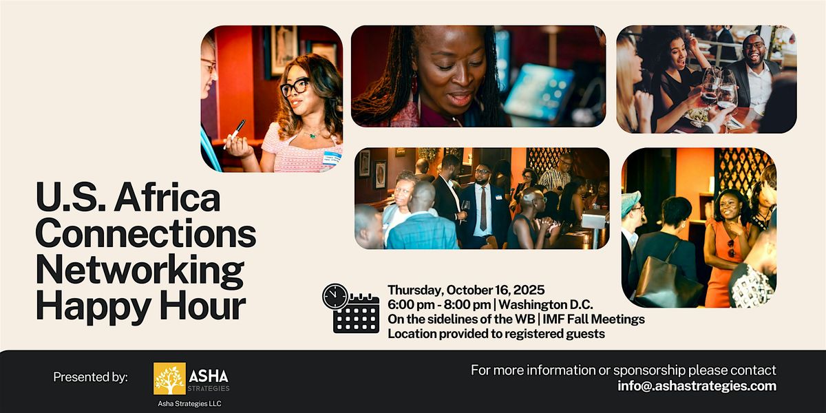 U.S. Africa Connections Networking Mixer| World Bank Fall 2025 Sidelines