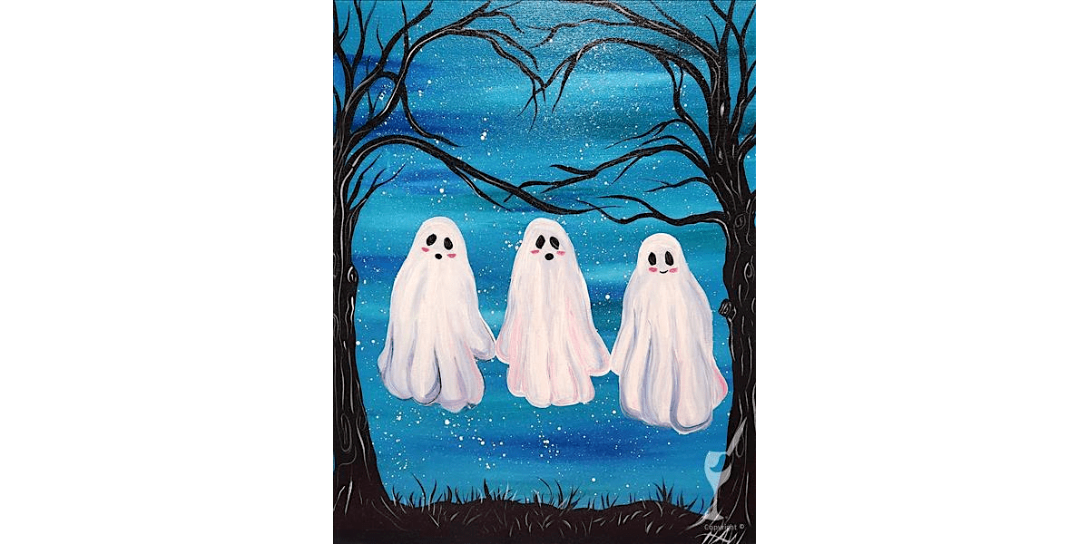 Ghosts Pals - Family Fun - Paint and Sip in Houston | Classpop!\u2122