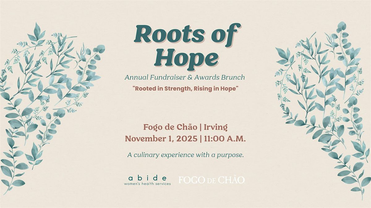Abide's 2025 Roots of Hope Fundraiser & Awards Brunch