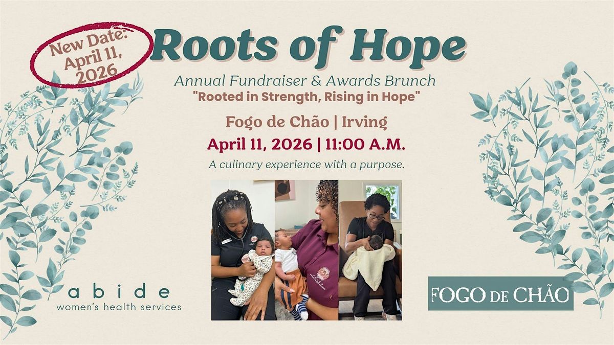 Abide's 2026 Roots of Hope Fundraiser & Awards Brunch
