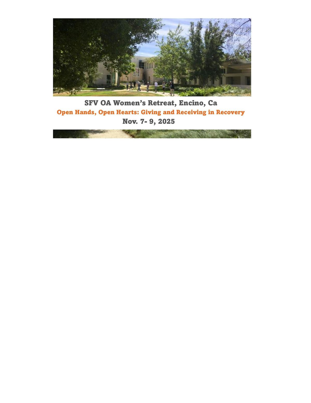 San Fernando Valley Overeaters Anonymous Women's Retreat