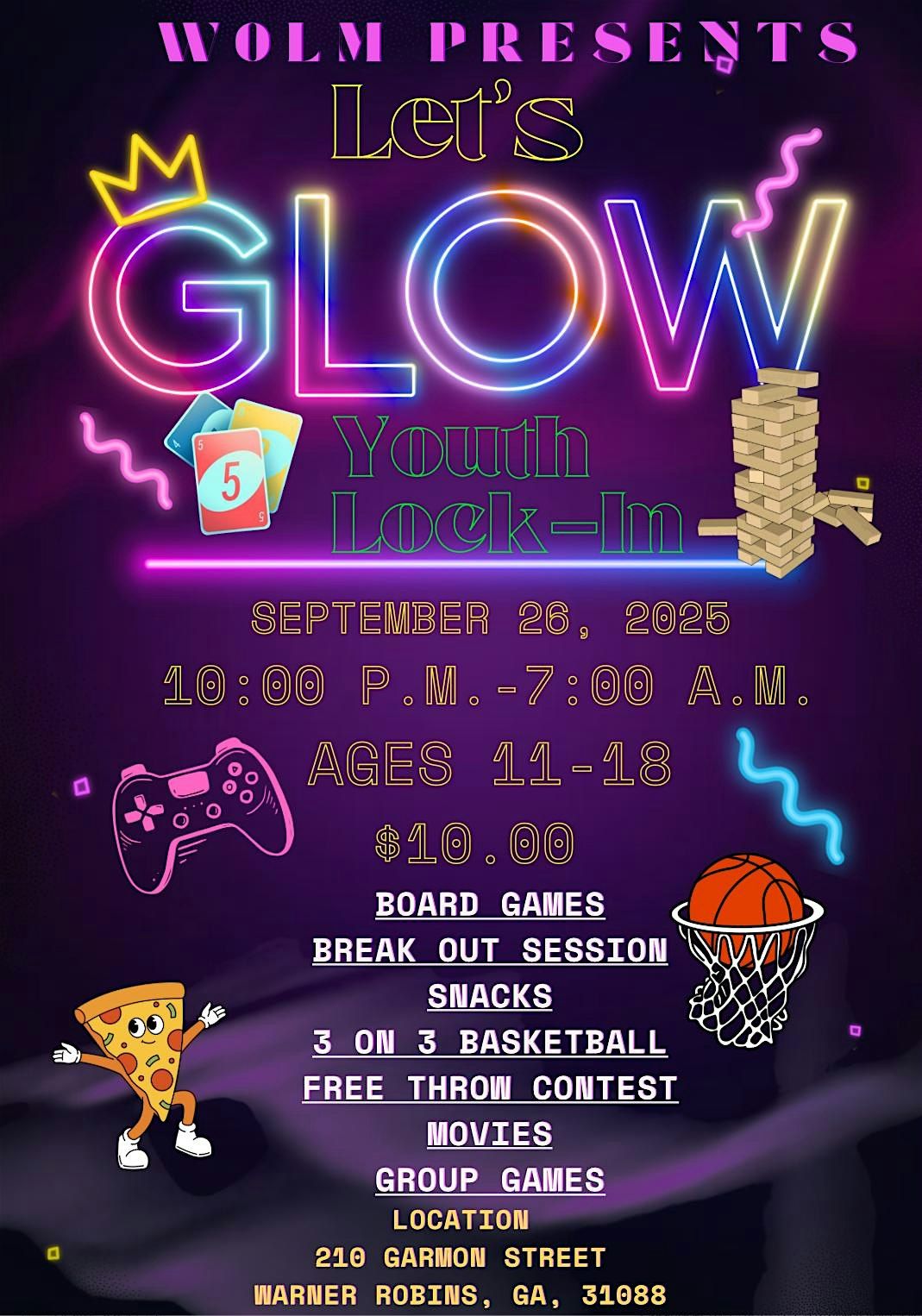 WOLM \u201cLet\u2019s Glow\u201d Youth Lock-in