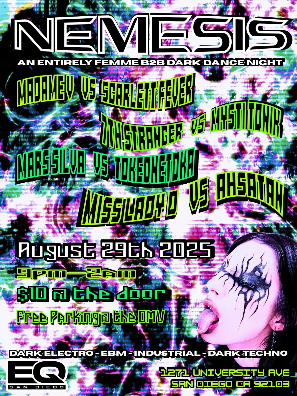 NEMESIS (B2B Femme DJ dance night)
