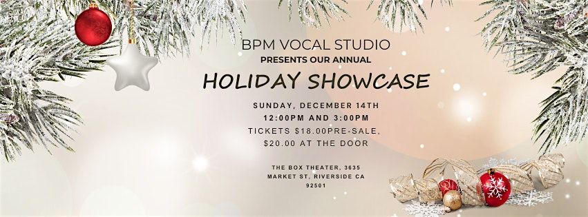 BPM Vocal Holiday Showcase