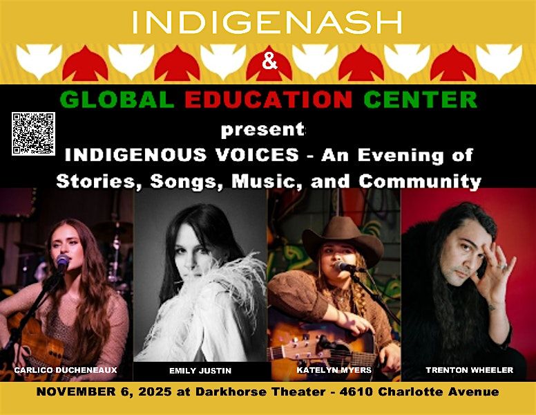 Indigenous Voices: An Evening of Stories, Songs, Music, and Community