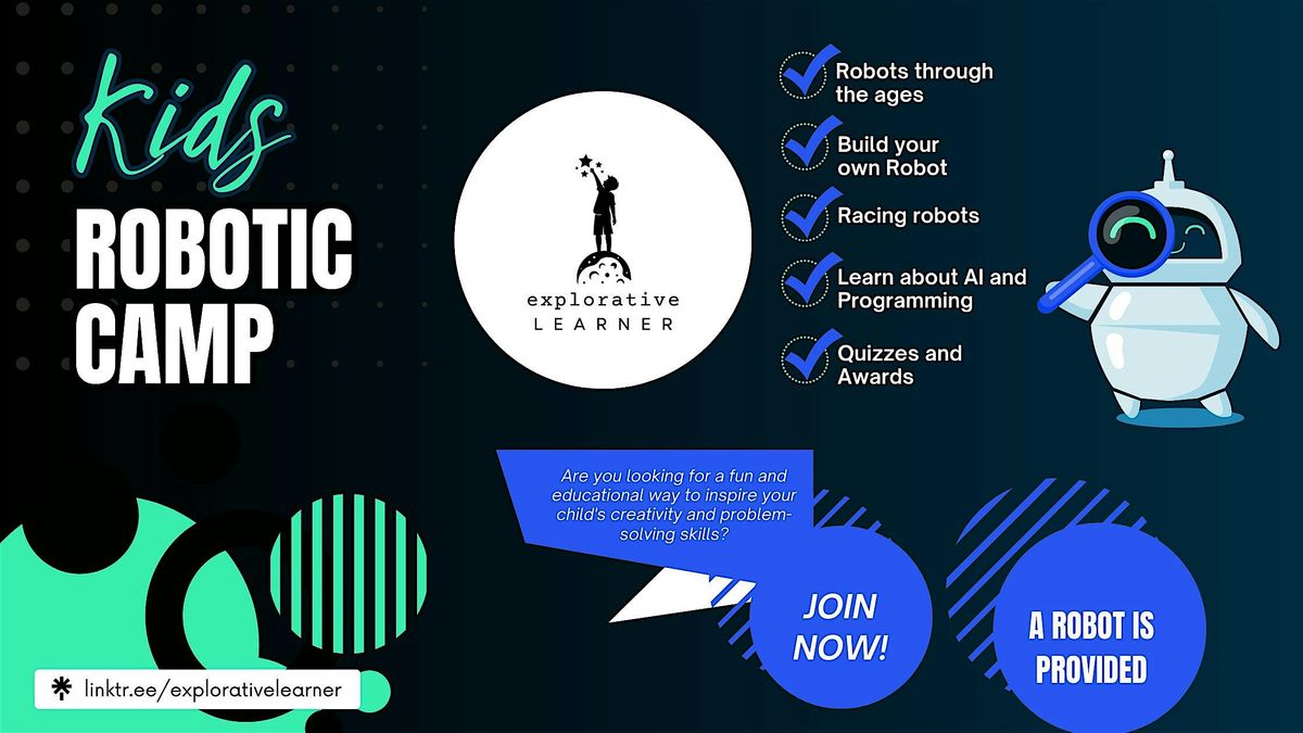 Robotics: Enter the World of Coding and Machines! Kids Camp