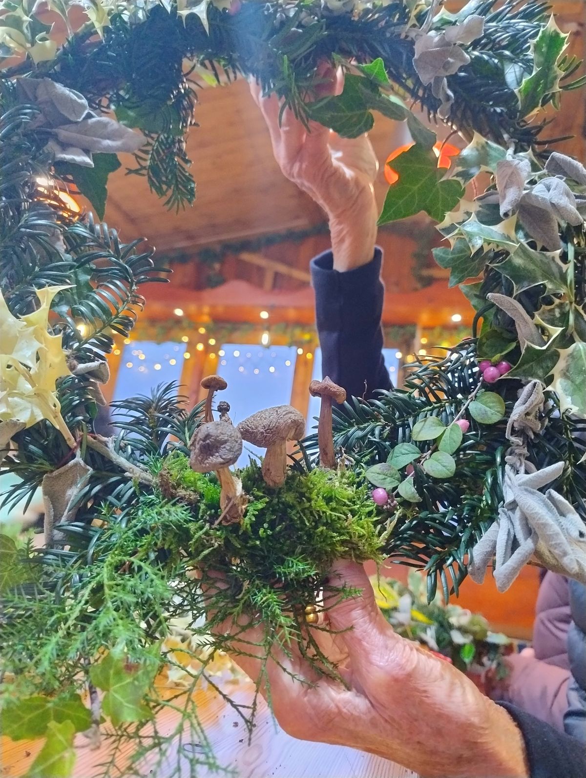 'Forest Floor' Wreath Making at The Barn at Philips Park, Prestwich