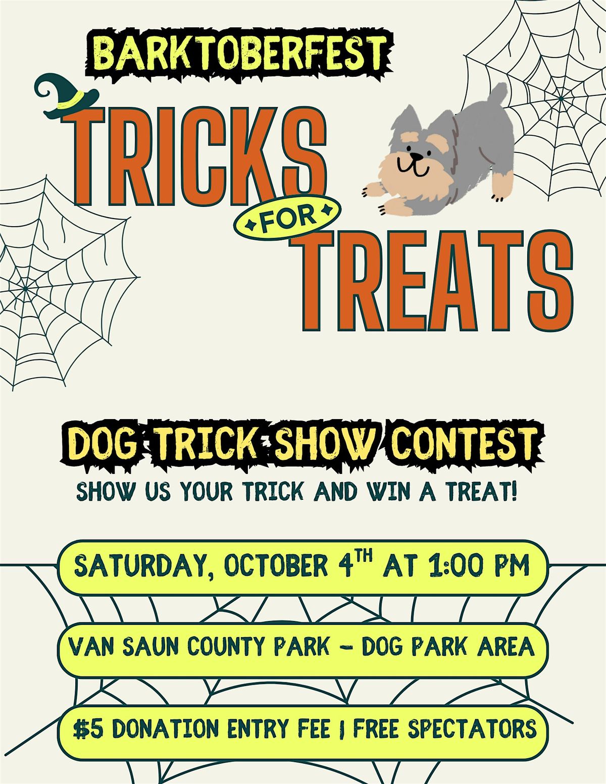 Barktoberfest Tricks-for-Treats Dog Trick Show Contest