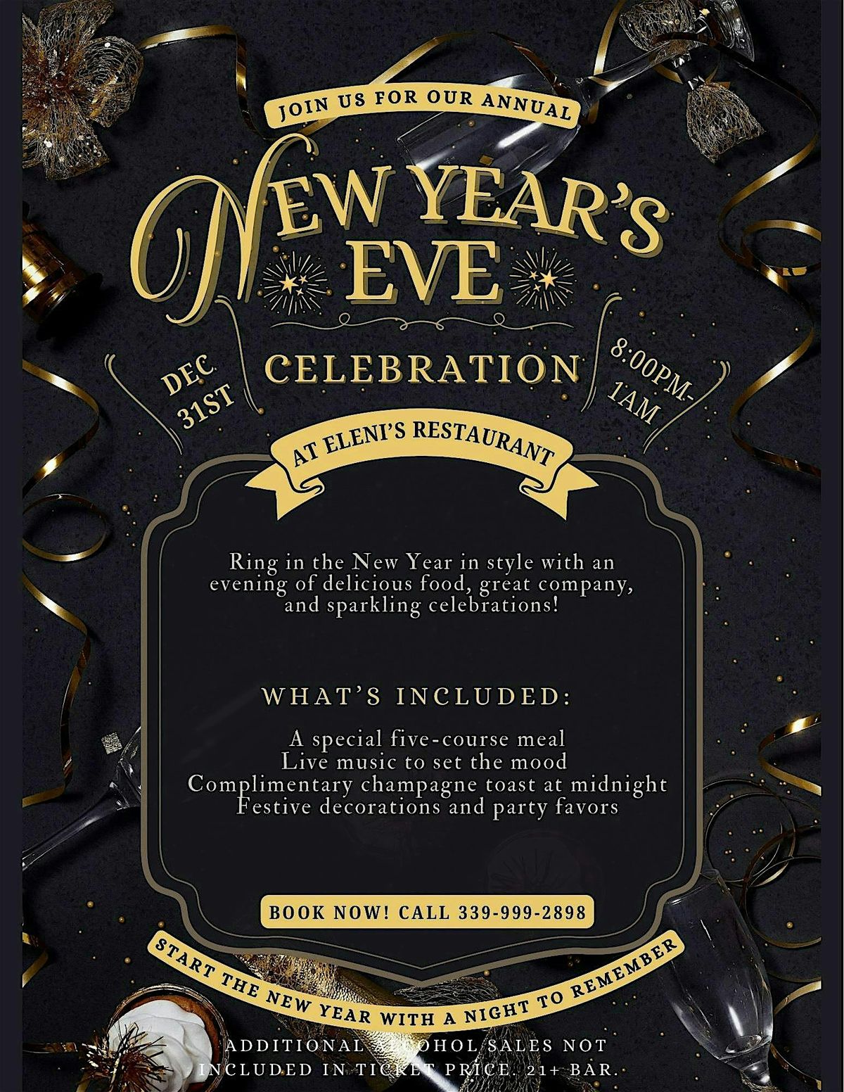 New Years Eve Celebration at Eleni\u2019s