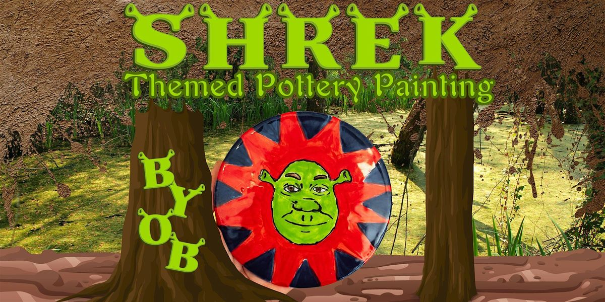 Shrek Themed Pottery Painting