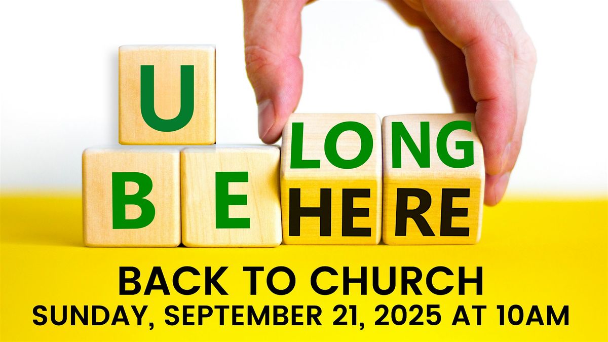Back to Church Sunday!