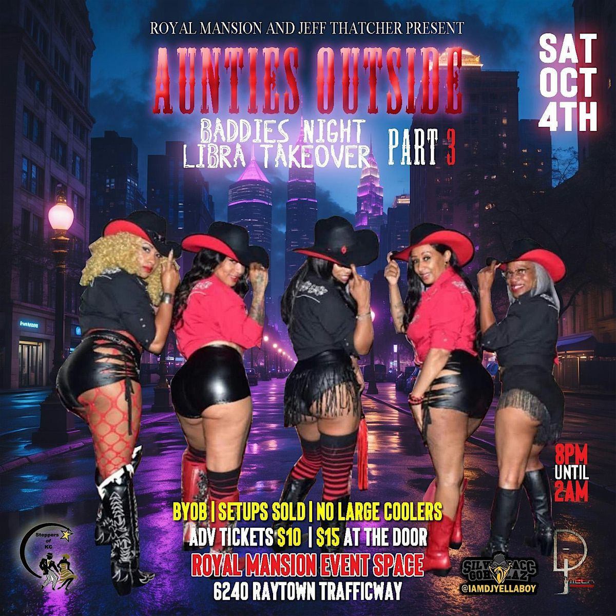 AUNTIES OUTSIDE BADDIES NIGHT THE LIBRA TAKEOVER