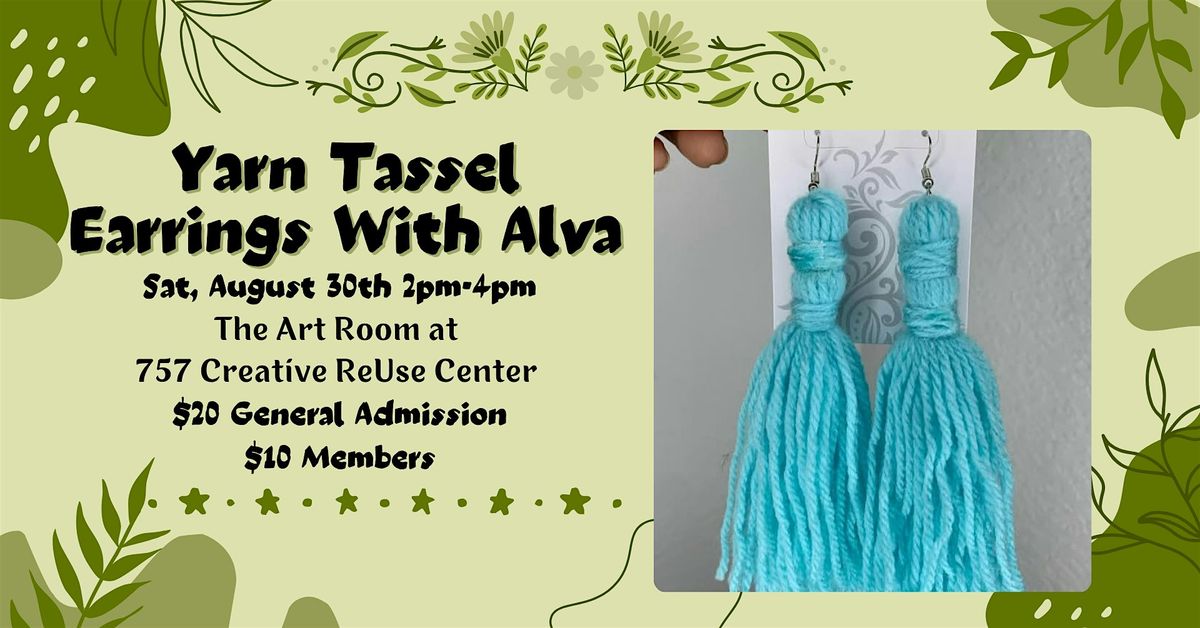 Yarn Tassel Earrings With Alva