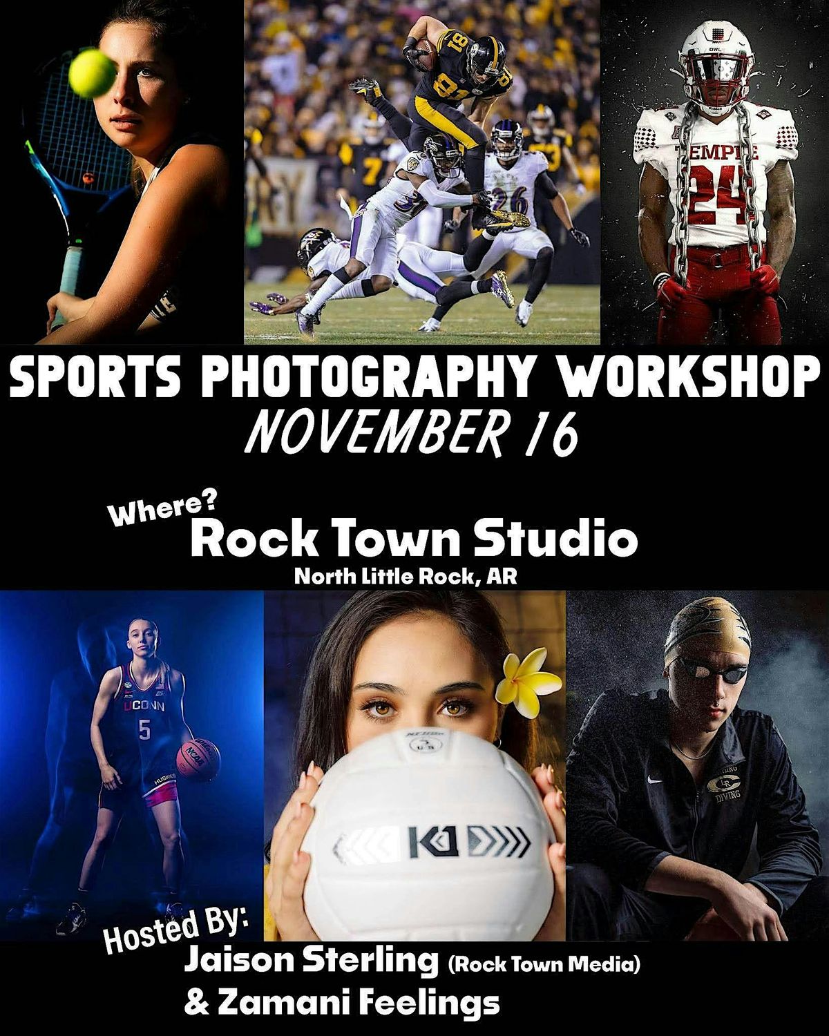 Sports Photography Workshop with Rock Town & Zamani! Nov 16