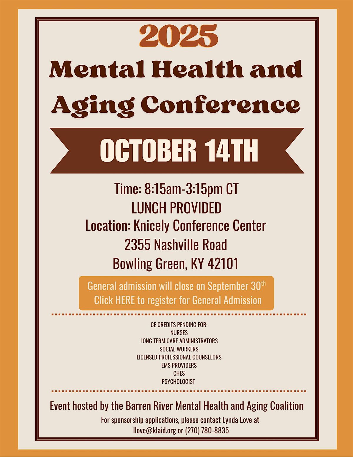 2025 Mental Health and Aging Conference