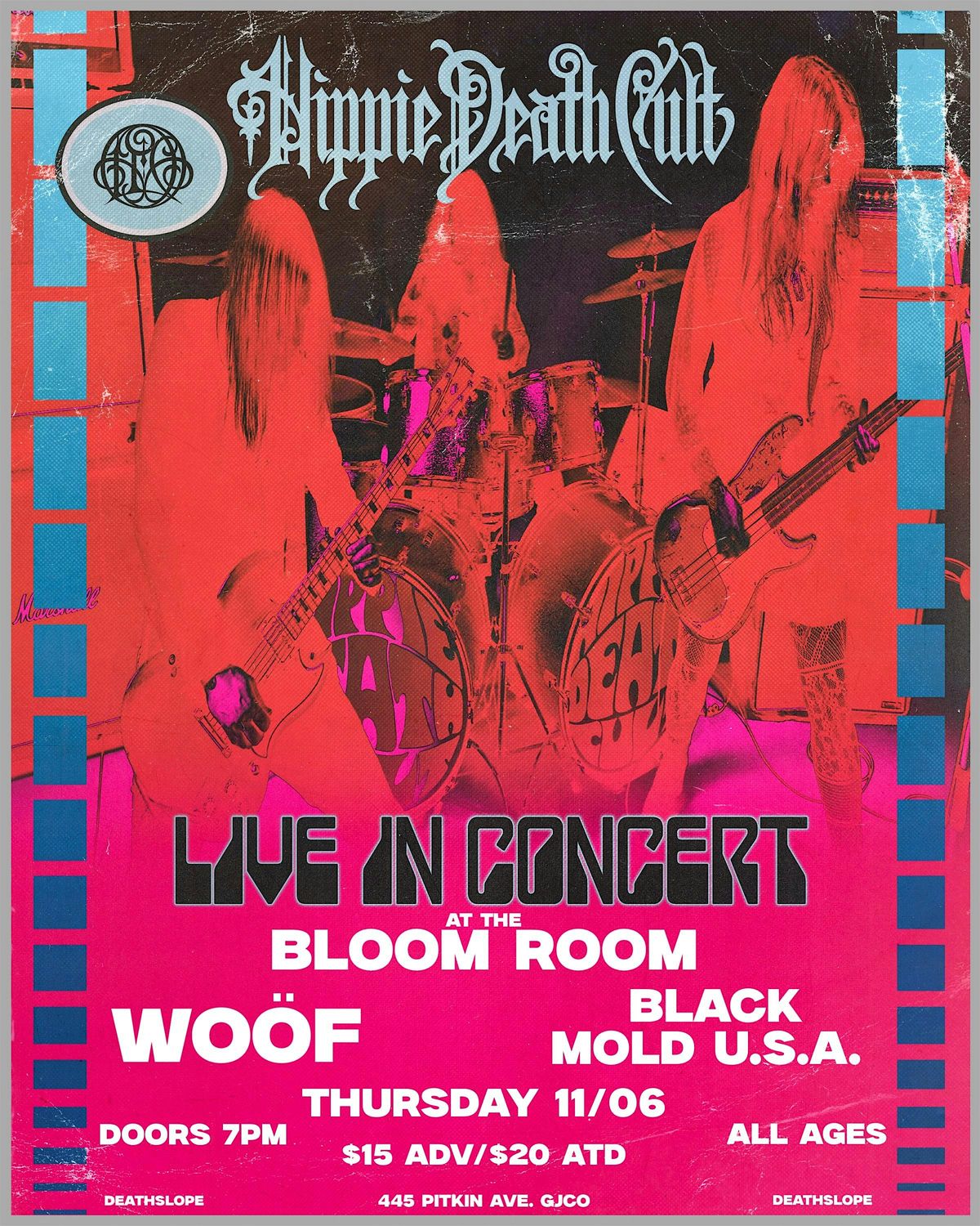 Hippie Death Cult, Wo\u00f6f, & Black Mold U.S.A. @ The Bloom Room