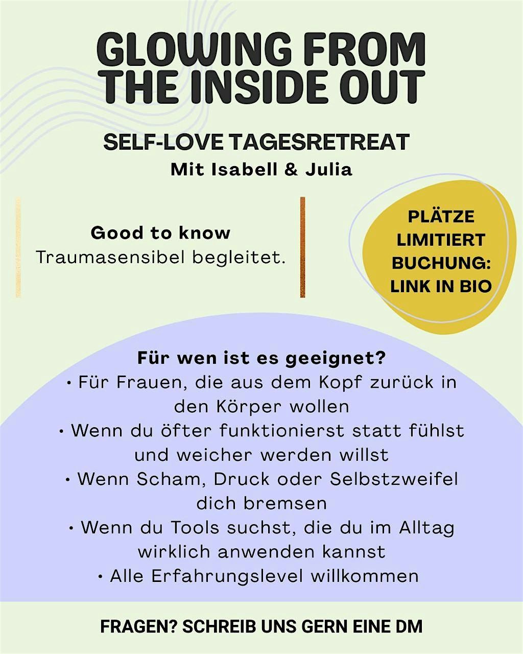 GLOWING FROM THE INSIDE OUT - Tagesretreat f\u00fcr Frauen