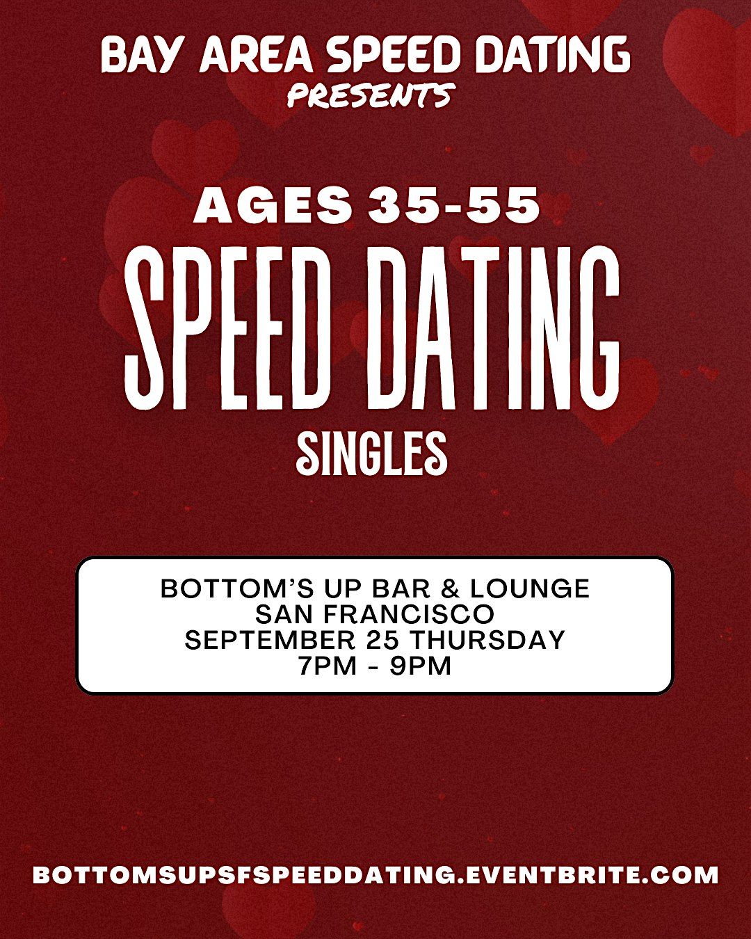 Bottom\u2019s Up Speed Dating Singles | Ages 35-55