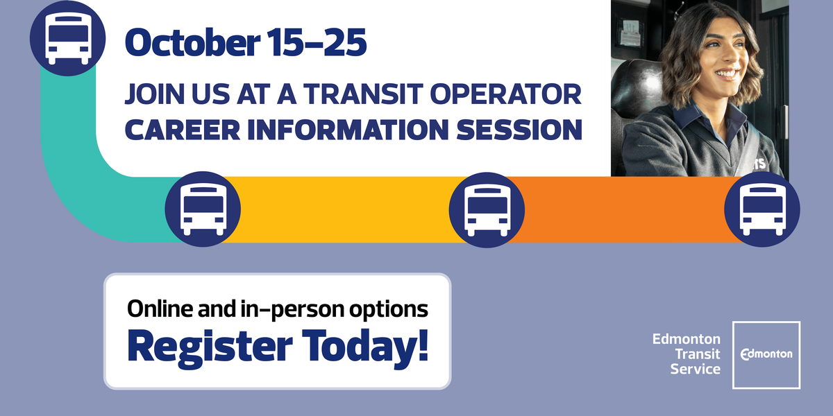 ETS In-Person Transit Operator Job Info Sessions - Tue, Oct 21