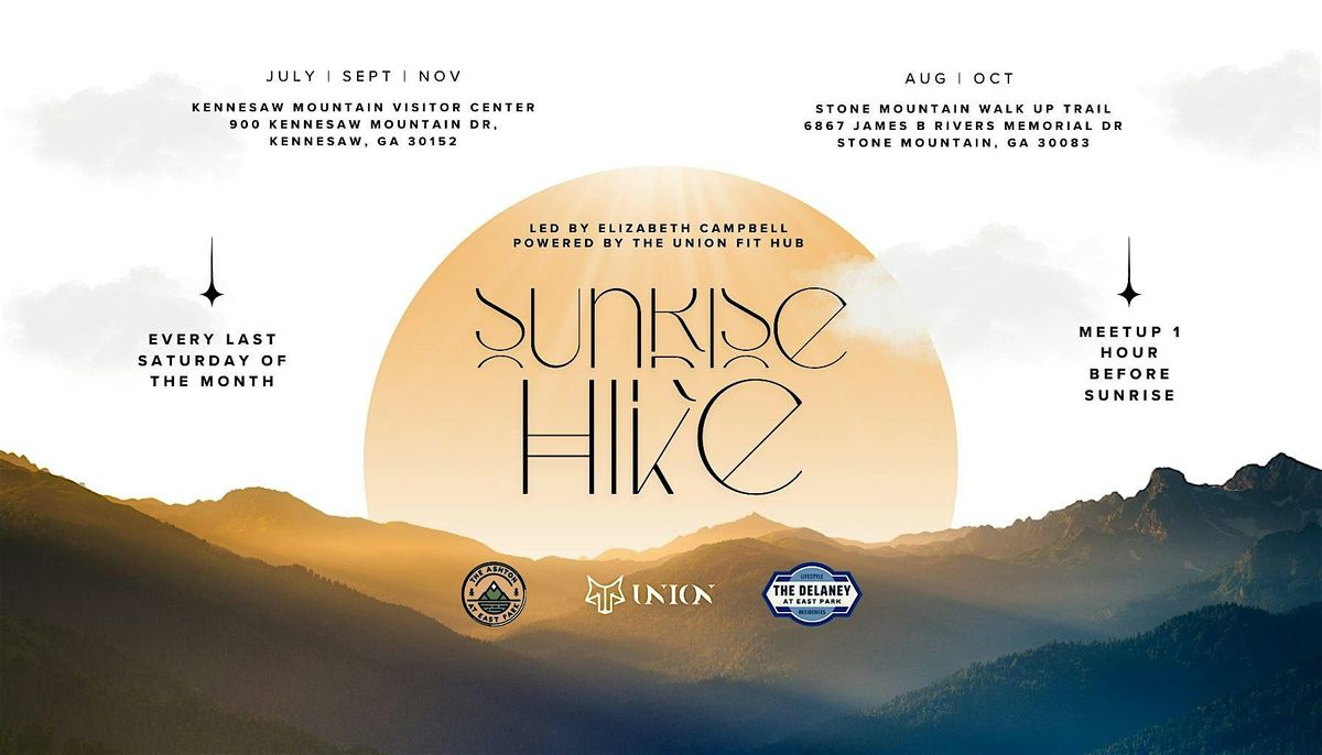 Sunrise Hike at Stone Mountain \/ Kennesaw Mountain