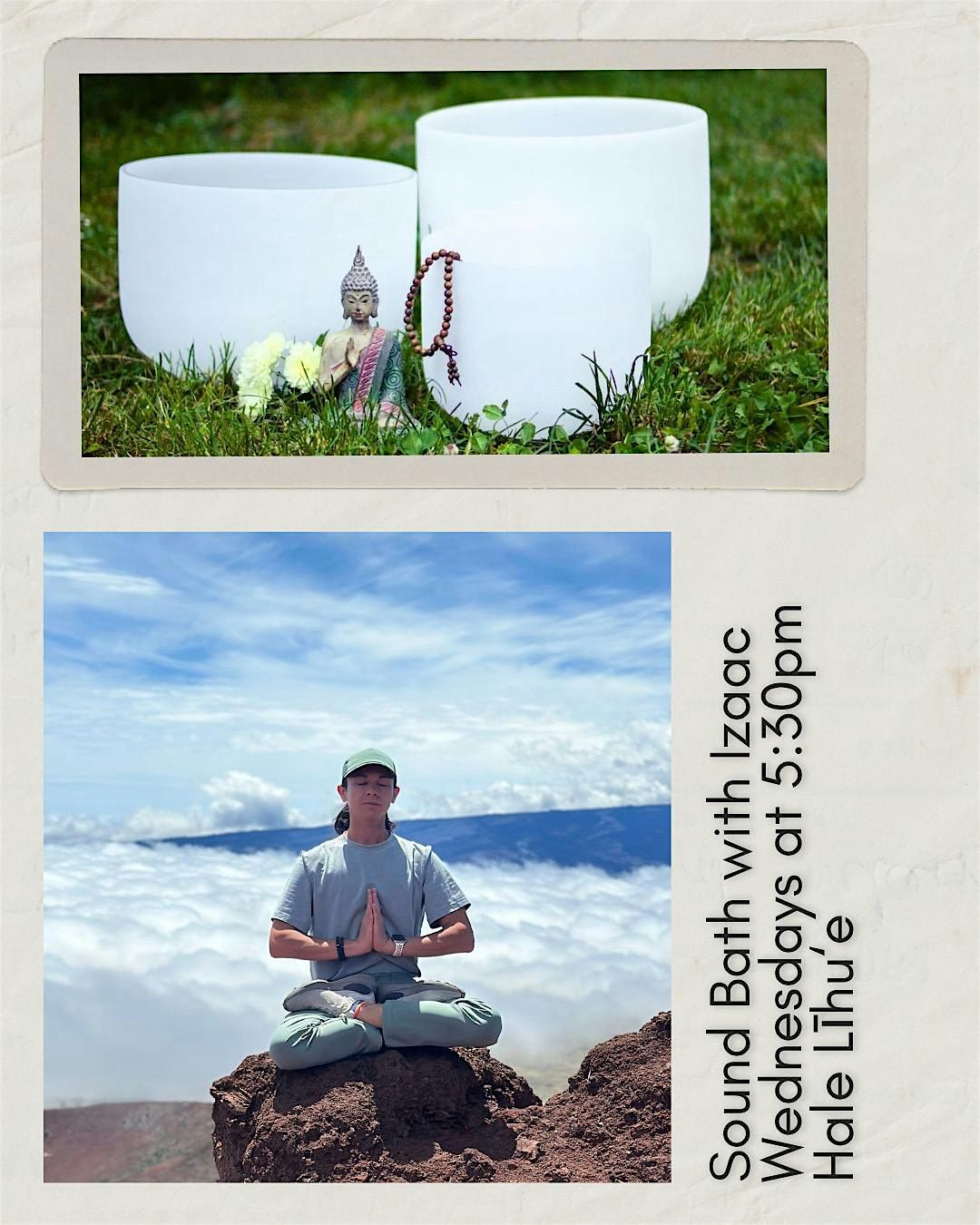 Sound bowl healing with Izaac