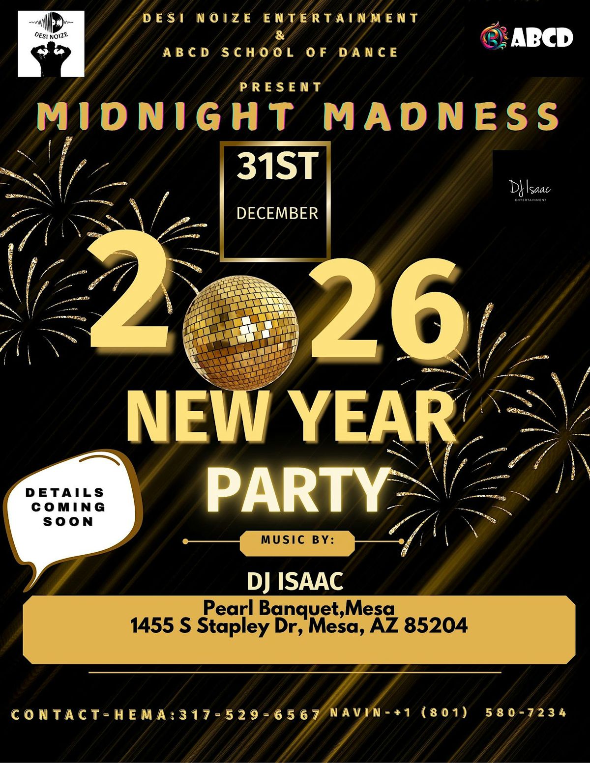 NYE 2026 - MIDNIGHT MADNESS