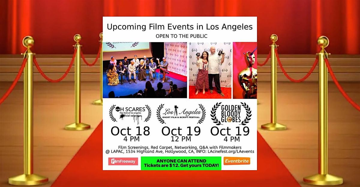 Three Film Events in Los Angeles, Oct 18-19, 2025