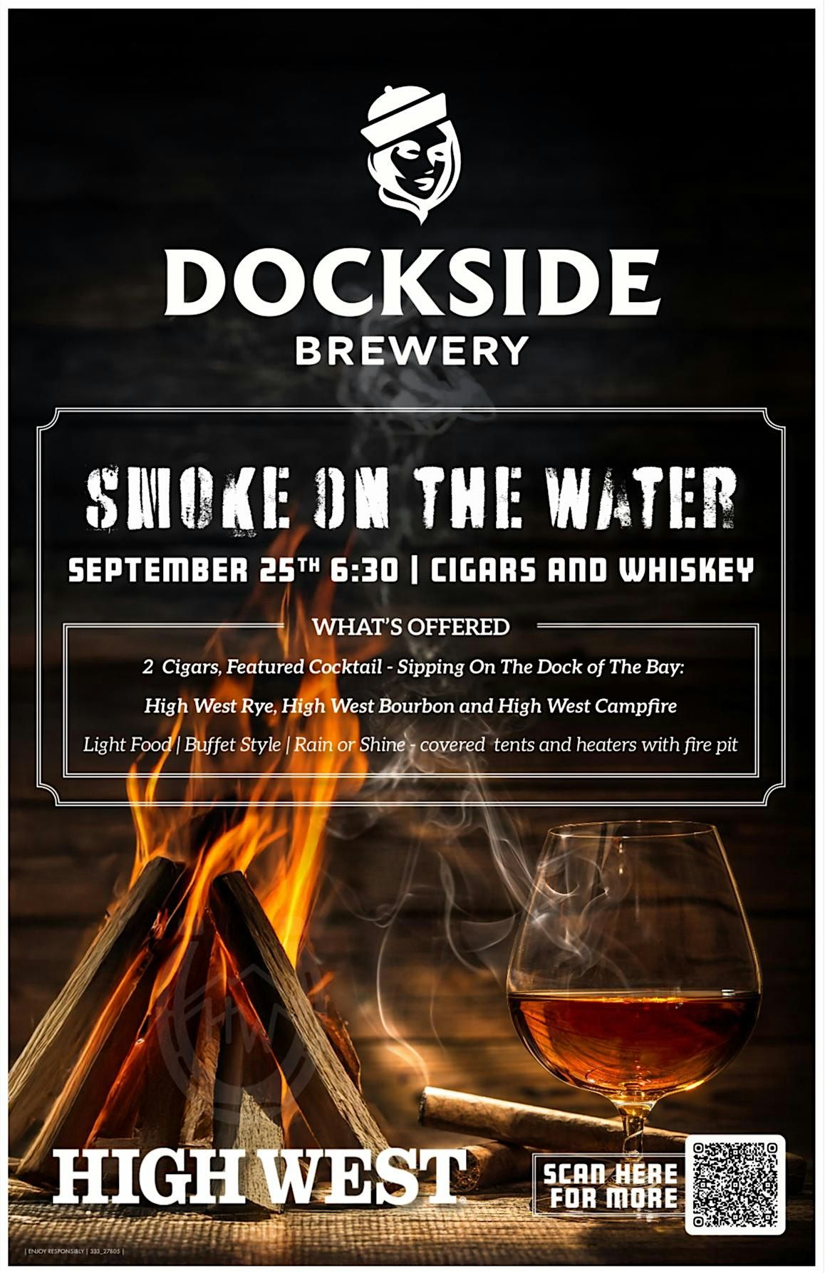Smoke on the Water: Cigar & Whiskey Pairing at Dockside Brewery