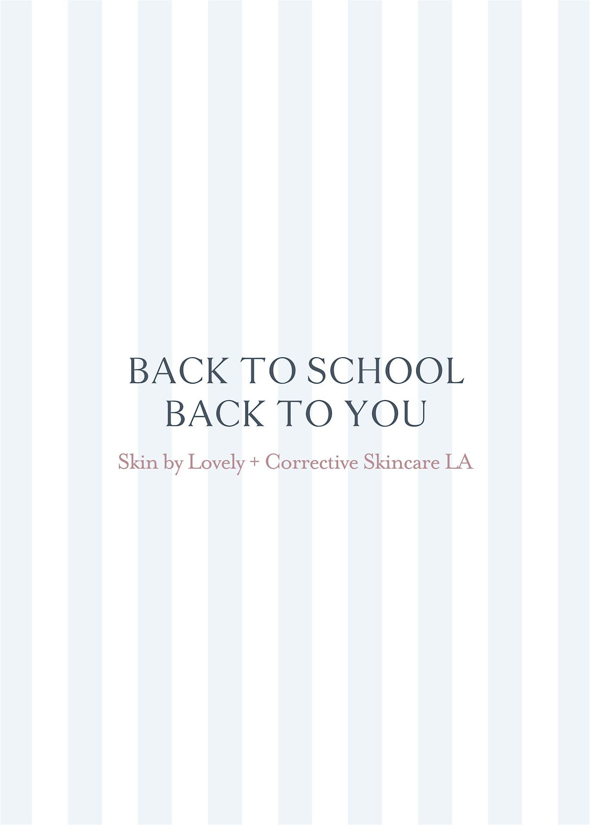 Back to School, Back to You!