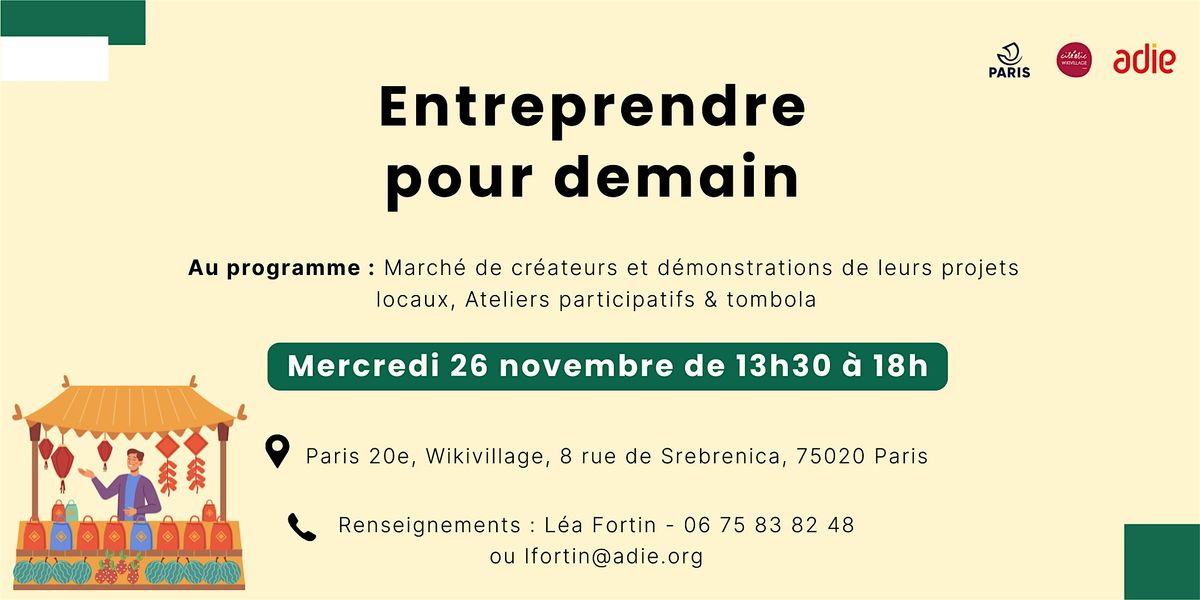 Entreprendre pour demain