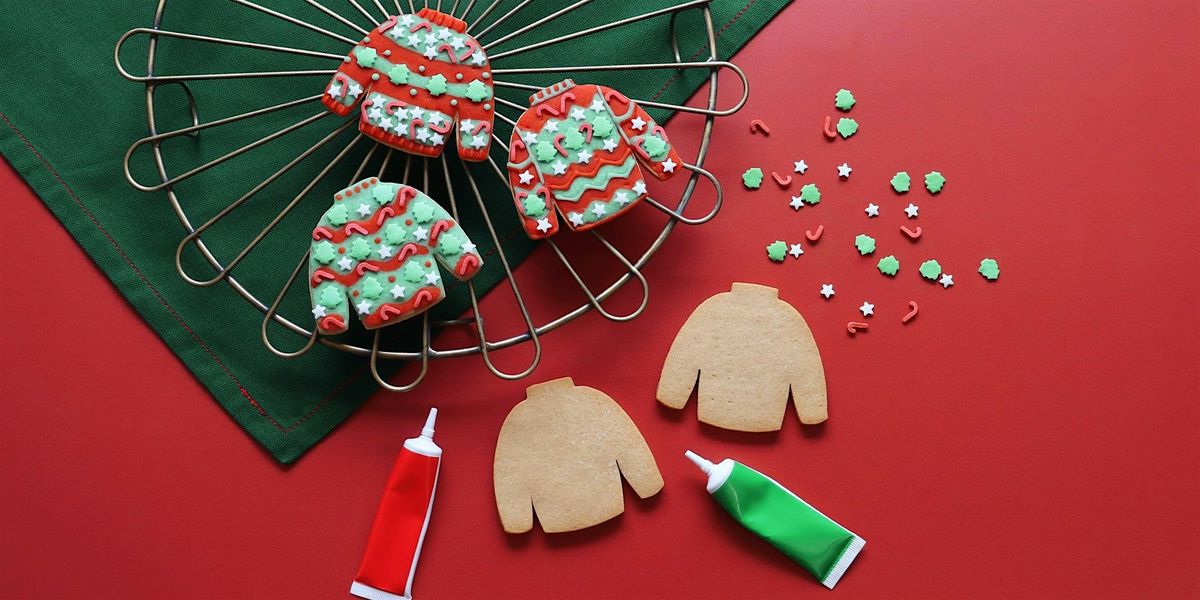 Christmas Jumper Biscuit Icing Class by Biscuiteers