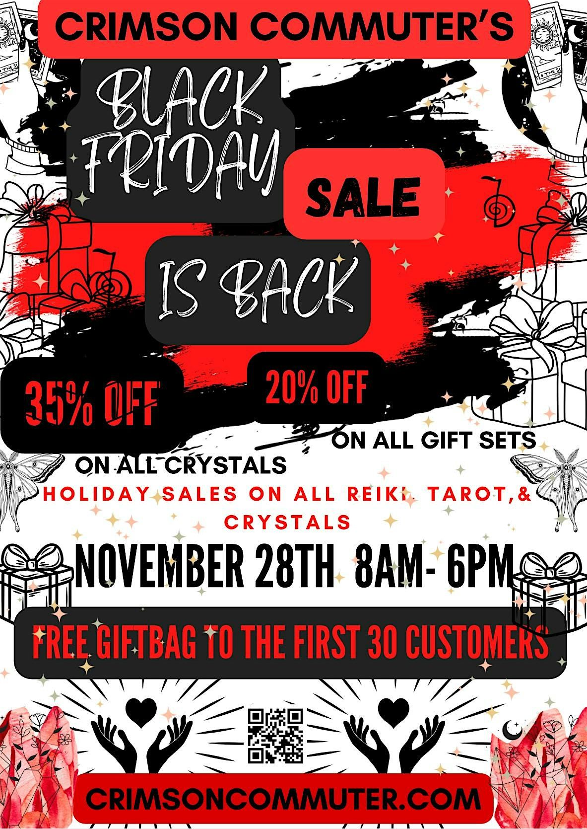 Black Friday Sale at Crimson Commuter