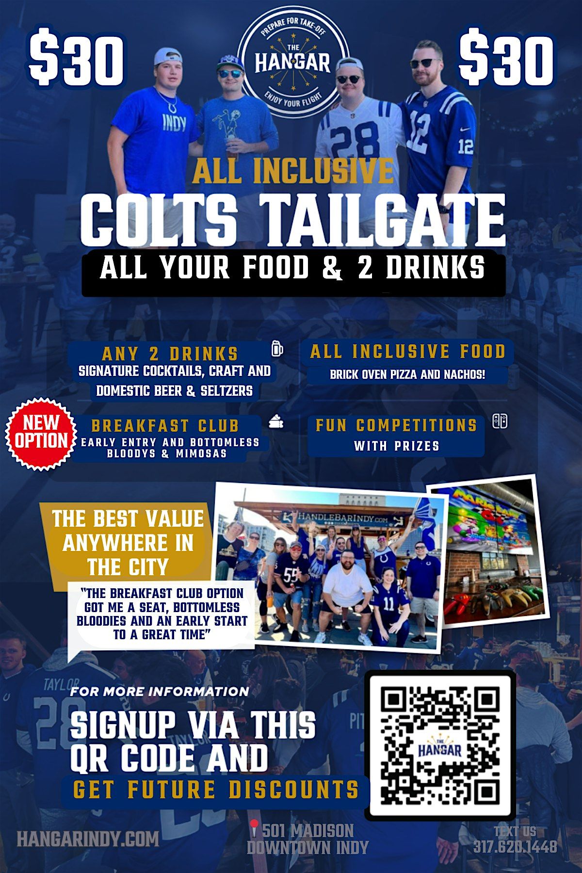 Colts Game Day Tailgate & Watch Party Experience