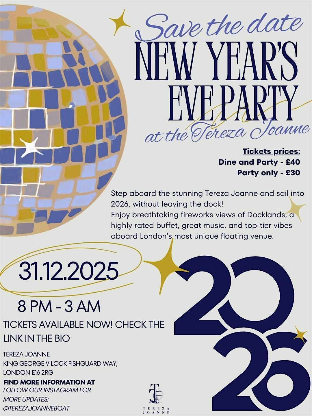 New Year's Eve Boat Party