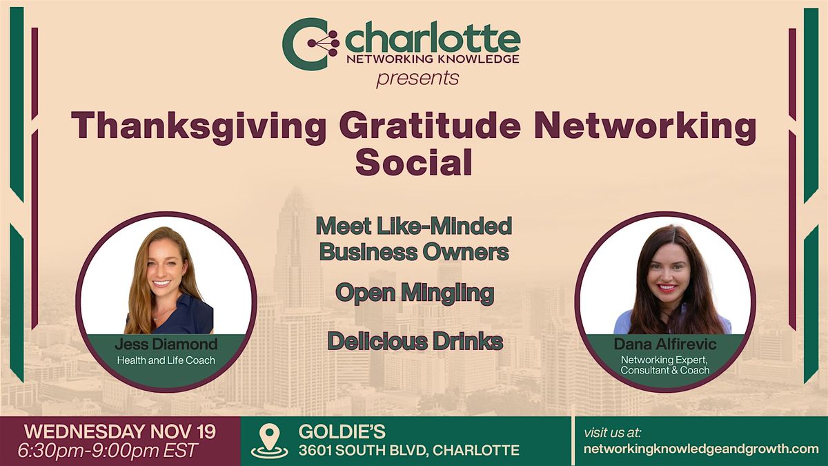 Thanksgiving Gratitude Networking Social