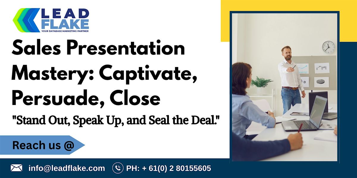 Sales Presentation Mastery Workshop in Wellington