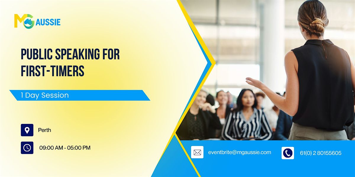 Public Speaking for First-Timers: 1 Day Session in Perth