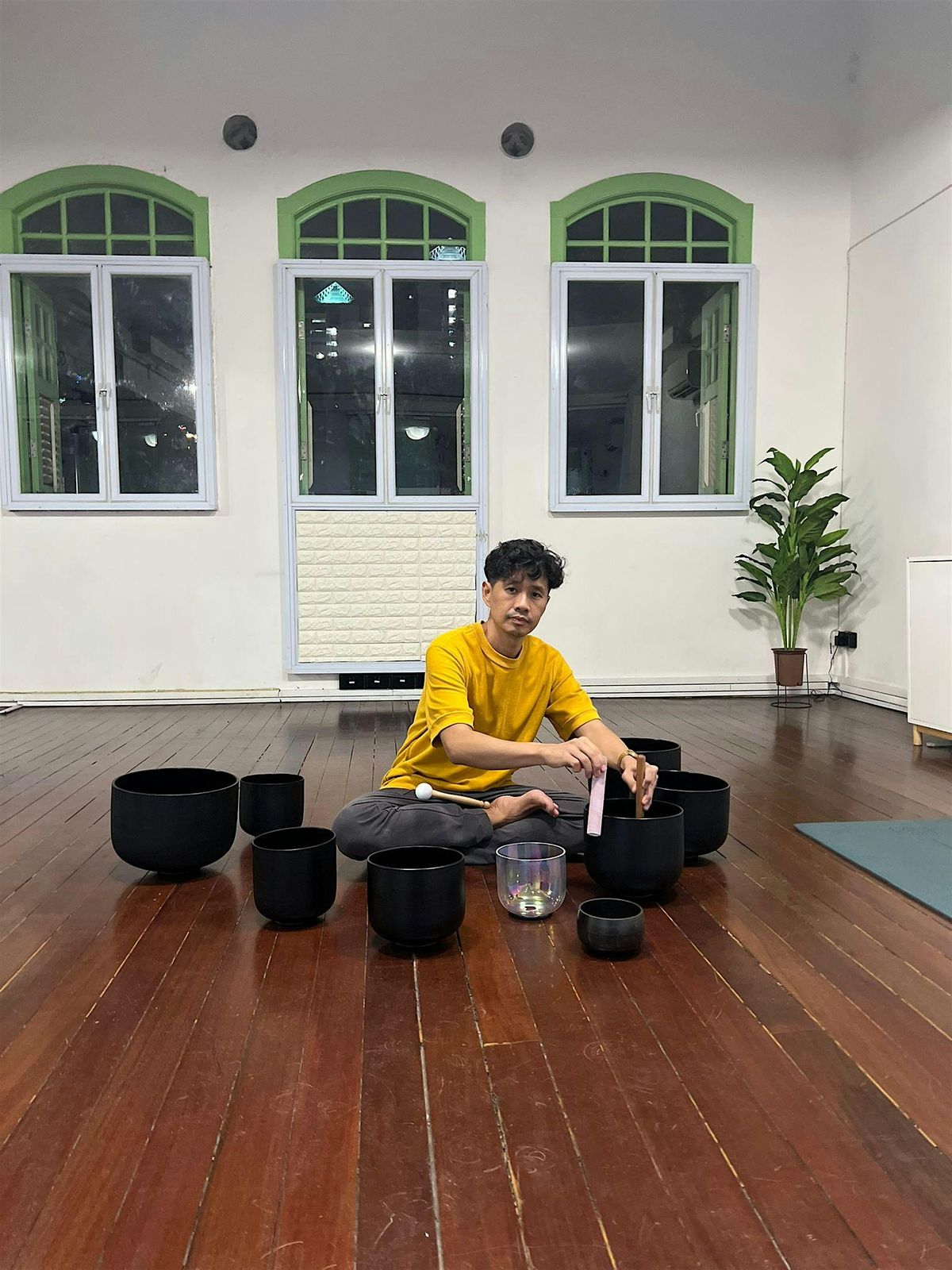 Sound Bath featuring Mixed Singing Bowls (metal & crystal)