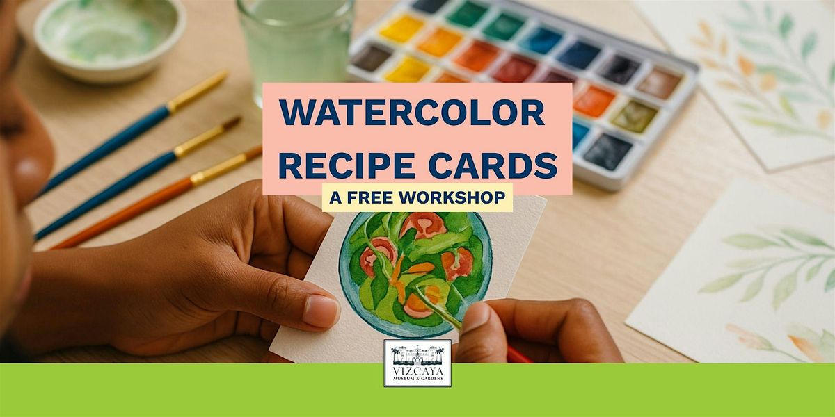 FREE| Watercolor Recipe Cards: A Hands-On Workshop