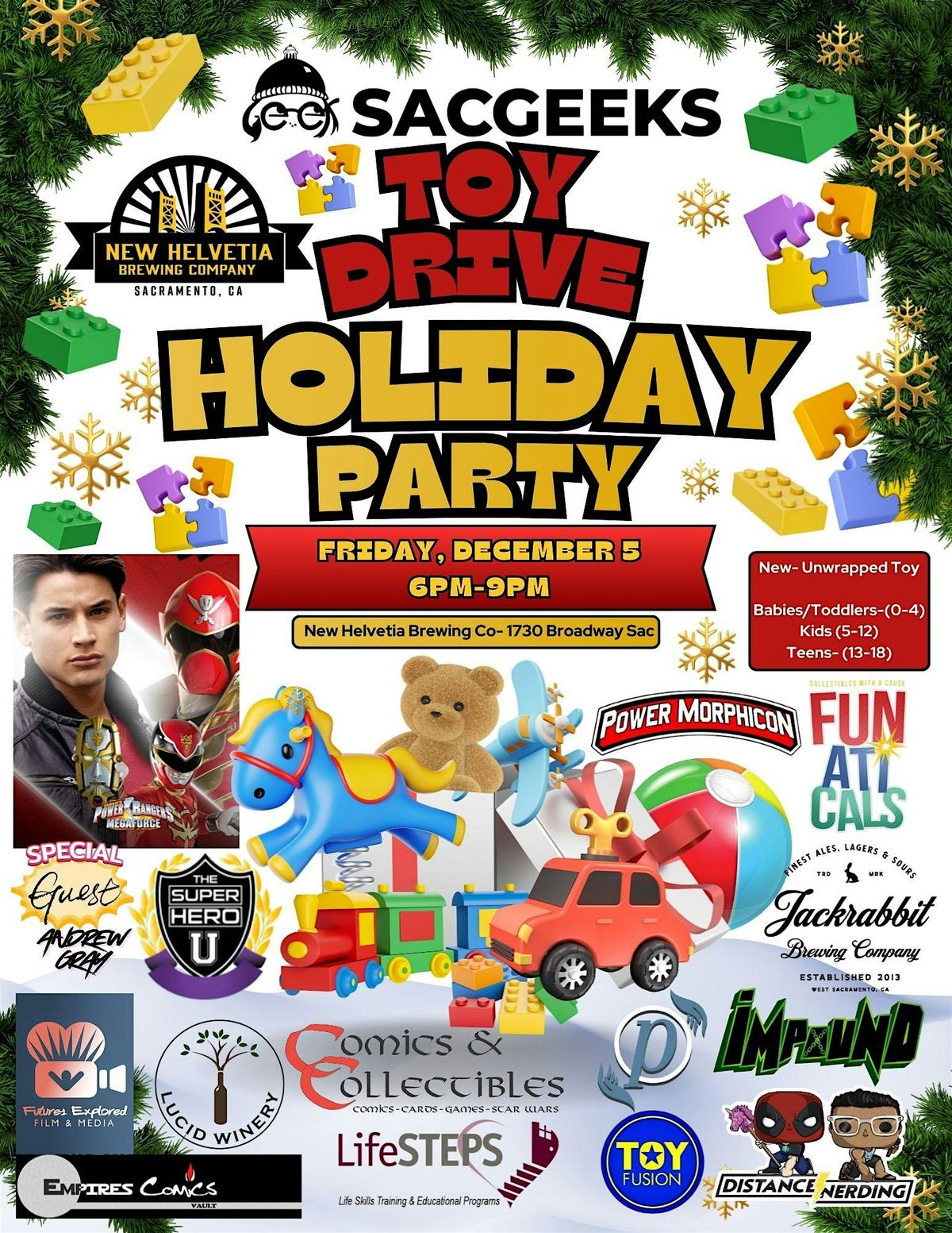 SacGeeks Holiday Party & Toy Drive