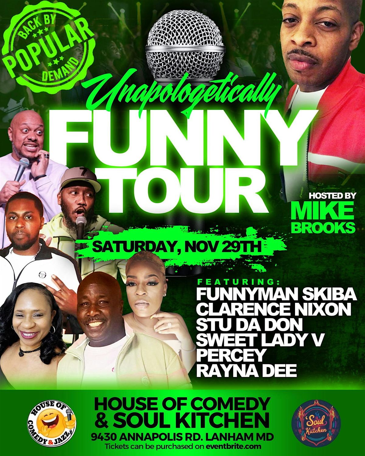 UNAPOLIGETICALLY FUNNY TOUR 2025