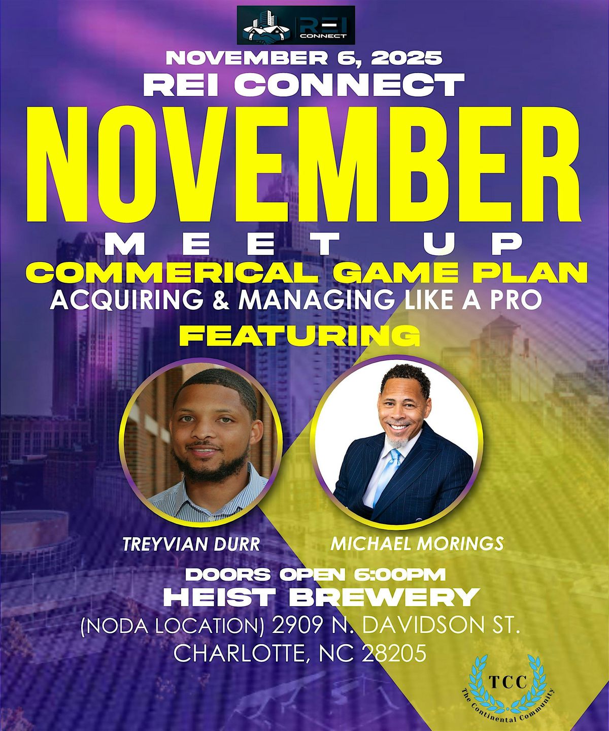 REI Connect November Meetup with Treyvian Durr & Michael Morings