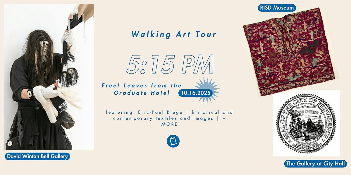 5:`15 pm Walking Art Tour! with Gallery Night Providence