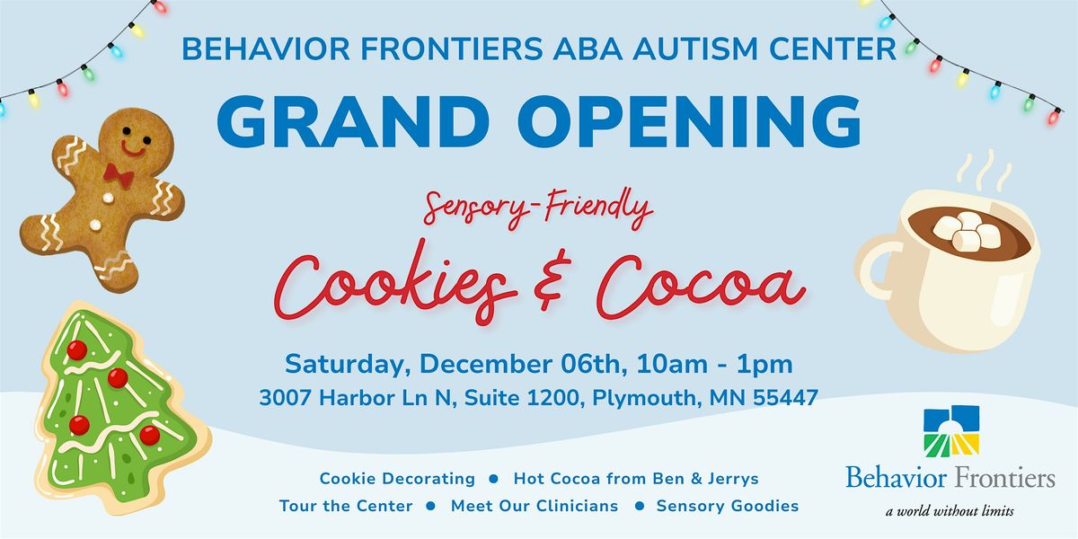 Cookies & Cocoa with Behavior Frontiers: A Grand Opening Celebration